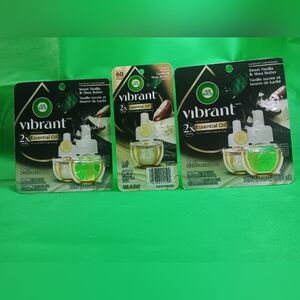 Air Wick Plug In Refills Sweet Vanilla Shea Butter 5 Bulbs NEW Bundles